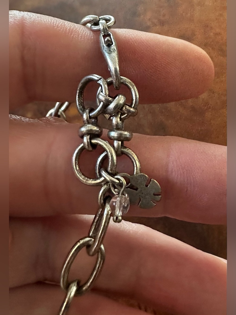 Lucky Brand Silver-Tone Daisy Necklace with Gold Accents - Picture 6 of 8